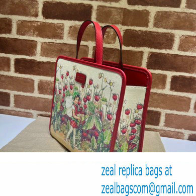 Gucci print tote bag 605614 GG Supreme canvas 03 - Click Image to Close