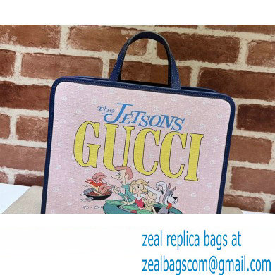 Gucci print tote bag 605614 GG Supreme canvas 07 - Click Image to Close