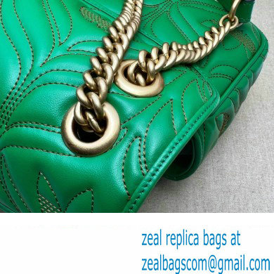 Gucci x Adidas GG Marmont Small shoulder bag 443497 Leather Green