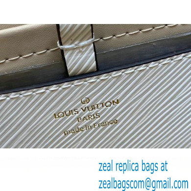 Louis Vuitton Calfskin Twist MM Bag M23514 White 2023 - Click Image to Close