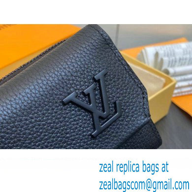 Louis Vuitton Cowhide leather Aerogram Slender Pilot Wallet M81740 Black 2024 - Click Image to Close