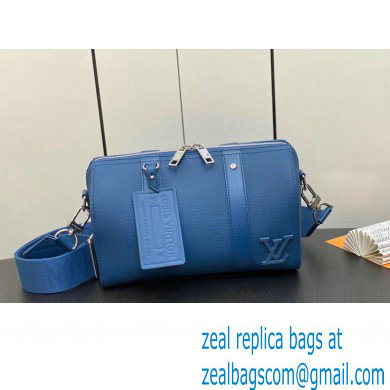 Louis Vuitton Cowhide leather City Keepall Bag M22486 Bright Blue 2023