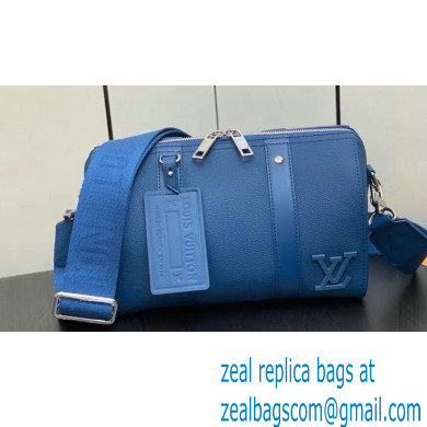 Louis Vuitton Cowhide leather City Keepall Bag M22486 Bright Blue 2023