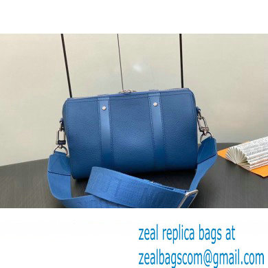 Louis Vuitton Cowhide leather City Keepall Bag M22486 Bright Blue 2023 - Click Image to Close