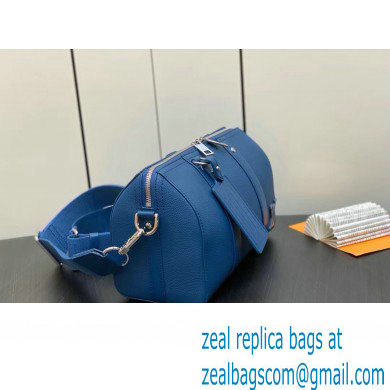Louis Vuitton Cowhide leather City Keepall Bag M22486 Bright Blue 2023 - Click Image to Close