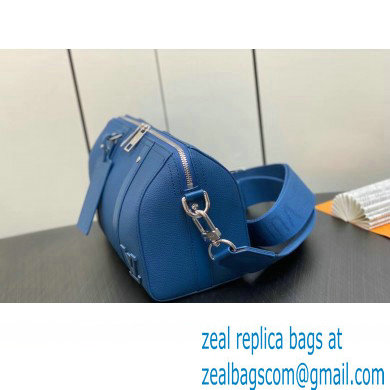 Louis Vuitton Cowhide leather City Keepall Bag M22486 Bright Blue 2023 - Click Image to Close