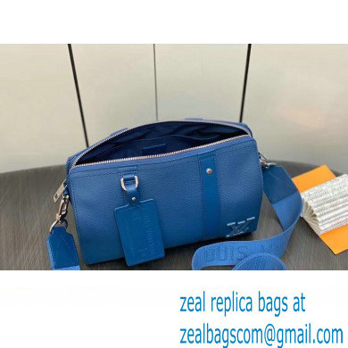 Louis Vuitton Cowhide leather City Keepall Bag M22486 Bright Blue 2023 - Click Image to Close