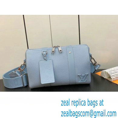 Louis Vuitton Cowhide leather City Keepall Bag M23725 Cloud Blue 2023 - Click Image to Close