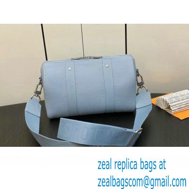 Louis Vuitton Cowhide leather City Keepall Bag M23725 Cloud Blue 2023 - Click Image to Close