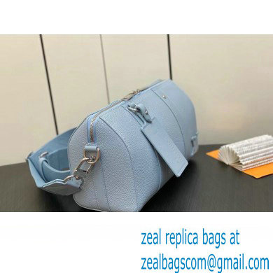 Louis Vuitton Cowhide leather City Keepall Bag M23725 Cloud Blue 2023 - Click Image to Close
