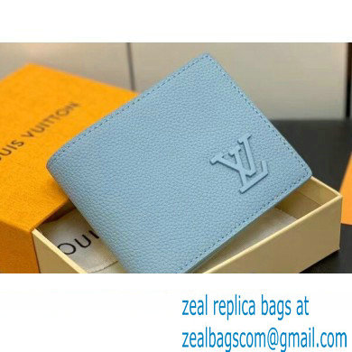 Louis Vuitton Cowhide leather Multiple Wallet M82808 Cloud Blue 2023 - Click Image to Close