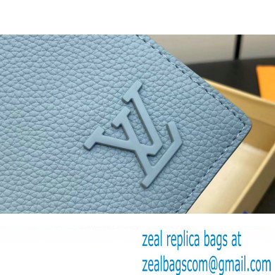 Louis Vuitton Cowhide leather Multiple Wallet M82808 Cloud Blue 2023 - Click Image to Close