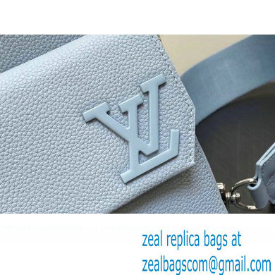 Louis Vuitton Cowhide leather Pilot Slingbag Baby Blue 2023