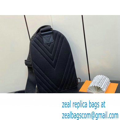 Louis Vuitton Cowhide leather Pilot Slingbag M23736 Black 2023 - Click Image to Close
