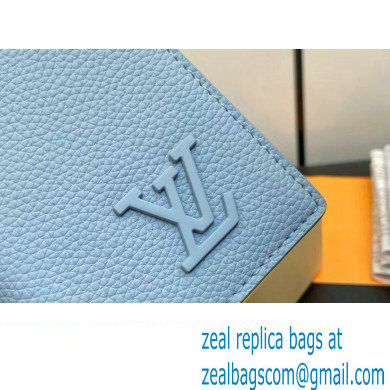 Louis Vuitton Cowhide leather Pocket Organizer Wallet M82805 Cloud Blue 2023
