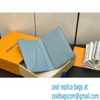 Louis Vuitton Cowhide leather Pocket Organizer Wallet M82805 Cloud Blue 2023 - Click Image to Close