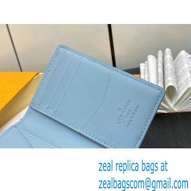Louis Vuitton Cowhide leather Pocket Organizer Wallet M82805 Cloud Blue 2023 - Click Image to Close