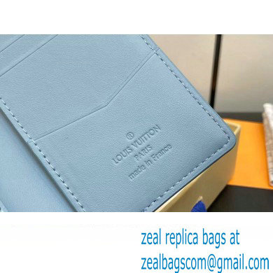 Louis Vuitton Cowhide leather Pocket Organizer Wallet M82805 Cloud Blue 2023