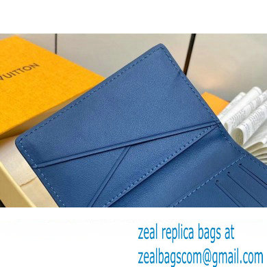Louis Vuitton Cowhide leather Pocket Organizer Wallet M82806 Atlantic Blue 2023 - Click Image to Close