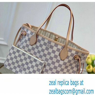 Louis Vuitton Damier Azur Canvas Neverfull PM Bag N41362 Beige 2023