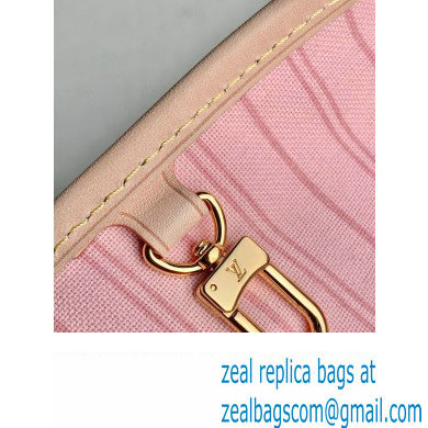 Louis Vuitton Damier Azur Canvas Neverfull PM Bag N41362 Pink 2023 - Click Image to Close