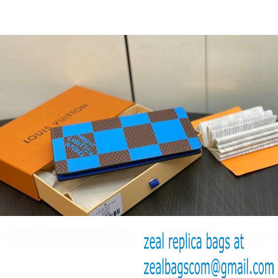 Louis Vuitton Damier Pop Canvas Brazza Wallet N40541 Blue 2024 - Click Image to Close