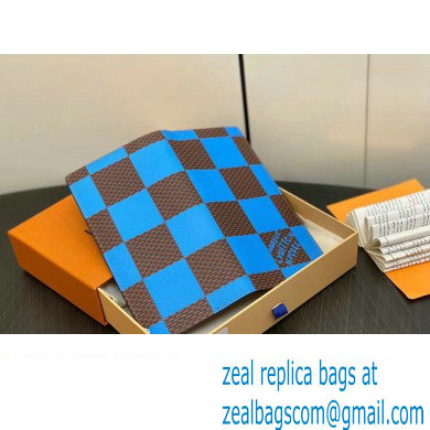 Louis Vuitton Damier Pop Canvas Brazza Wallet N40541 Blue 2024 - Click Image to Close