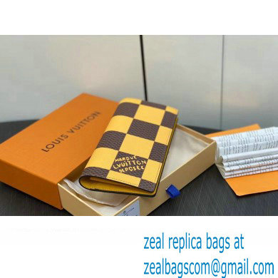 Louis Vuitton Damier Pop Canvas Brazza Wallet N40541 Yellow 2024 - Click Image to Close