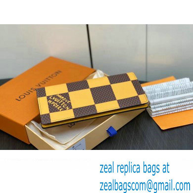 Louis Vuitton Damier Pop Canvas Brazza Wallet N40541 Yellow 2024 - Click Image to Close