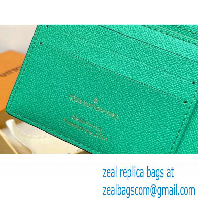 Louis Vuitton Damier Pop Canvas Multiple Wallet N40542 Green 2024