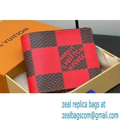 Louis Vuitton Damier Pop Canvas Multiple Wallet N40542 Red 2024 - Click Image to Close