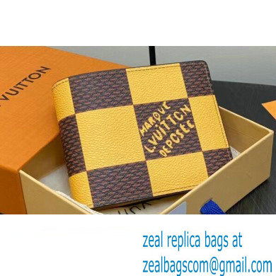 Louis Vuitton Damier Pop Canvas Multiple Wallet N40542 Yellow 2024 - Click Image to Close