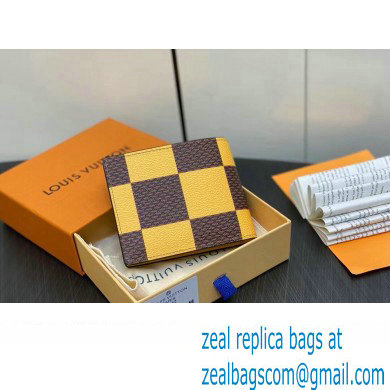 Louis Vuitton Damier Pop Canvas Multiple Wallet N40542 Yellow 2024