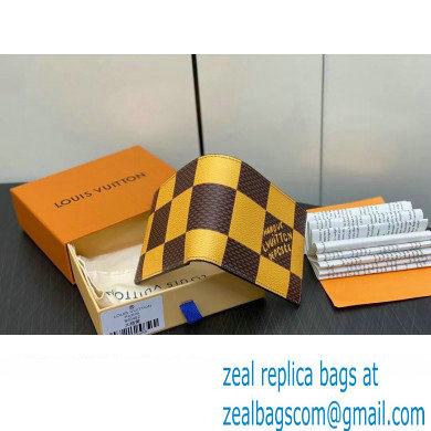 Louis Vuitton Damier Pop Canvas Multiple Wallet N40542 Yellow 2024 - Click Image to Close