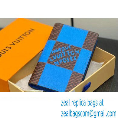 Louis Vuitton Damier Pop Canvas Pocket Organizer Wallet N40543 Blue 2024 - Click Image to Close