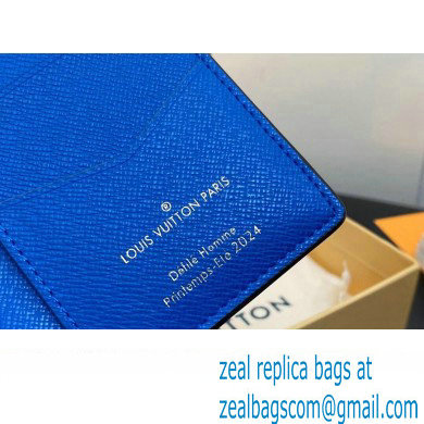 Louis Vuitton Damier Pop Canvas Pocket Organizer Wallet N40543 Blue 2024 - Click Image to Close