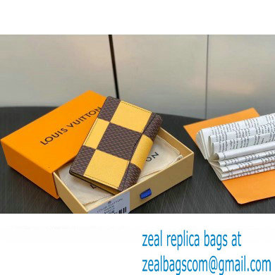 Louis Vuitton Damier Pop Canvas Pocket Organizer Wallet N40596 Yellow 2024 - Click Image to Close
