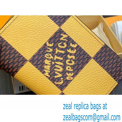 Louis Vuitton Damier Pop Canvas Pocket Organizer Wallet N40596 Yellow 2024 - Click Image to Close