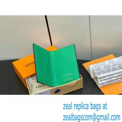 Louis Vuitton Damier Pop Canvas Pocket Organizer Wallet N40613 Green 2024 - Click Image to Close