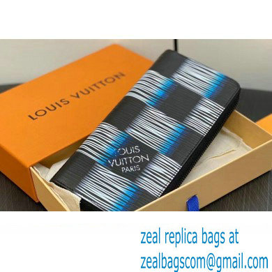 Louis Vuitton Damier Rush Epi XL Leather Zippy Wallet Vertical M82820 Blue Moon 2024 - Click Image to Close