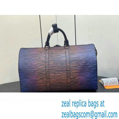 Louis Vuitton Epi XL calfskin leather Keepall Bandouliere 50 Bag M23174 Gradient Electric Sun 2023