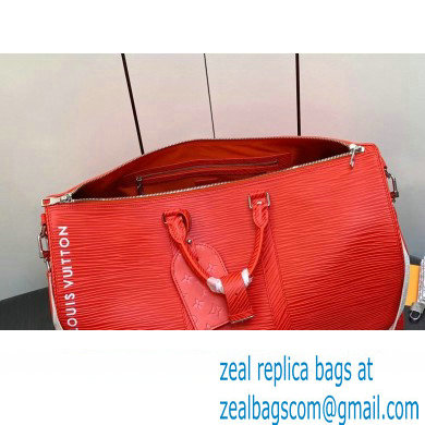 Louis Vuitton Epi XL grained leather Keepall Bandouliere 50 Bag M23721 Red 2023