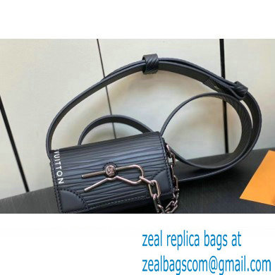Louis Vuitton Epi XL grained leather Micro Steamer Bag M23837 Black 2023