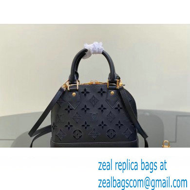 Louis Vuitton LV Broderie Anglaise Alma BB Bag M22878 Black 2023 - Click Image to Close