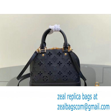 Louis Vuitton LV Broderie Anglaise Alma BB Bag M22878 Black 2023