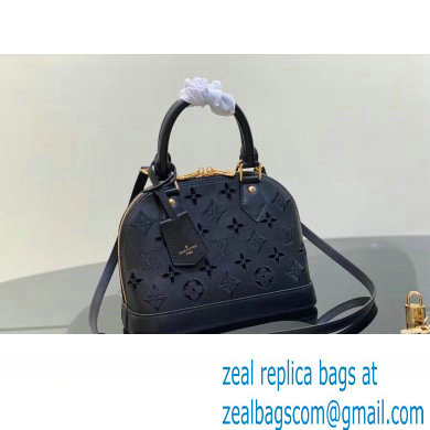 Louis Vuitton LV Broderie Anglaise Alma BB Bag M22878 Black 2023 - Click Image to Close