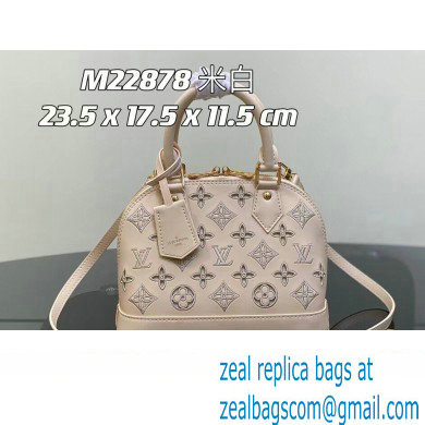 Louis Vuitton LV Broderie Anglaise Alma BB Bag M22878 White 2023 - Click Image to Close