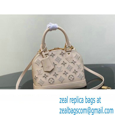 Louis Vuitton LV Broderie Anglaise Alma BB Bag M22878 White 2023 - Click Image to Close