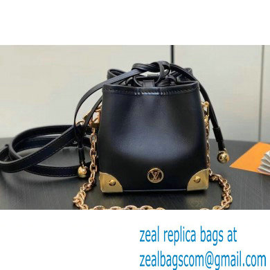 Louis Vuitton LV Charms Noe Purse Bag M82886 Leather Black 2023 - Click Image to Close