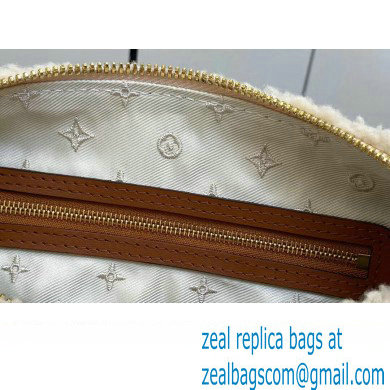 Louis Vuitton LV Ski Shearling Speedy Bandouliere 25 Bag M23468 Cream/Brown 2024 - Click Image to Close